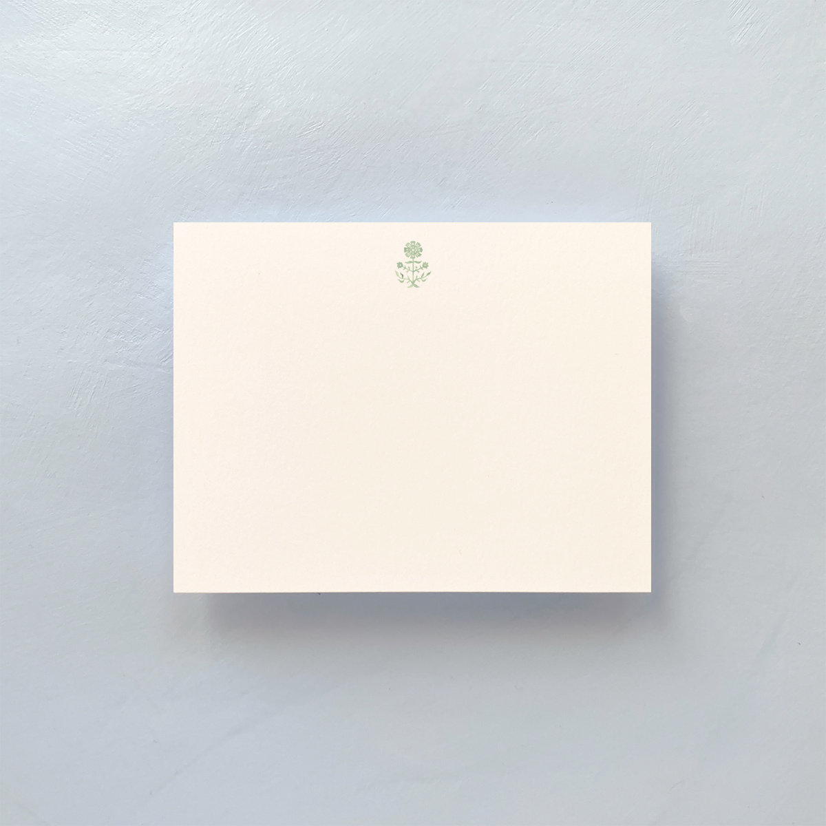 Notecard with Gerbera motif and envelope