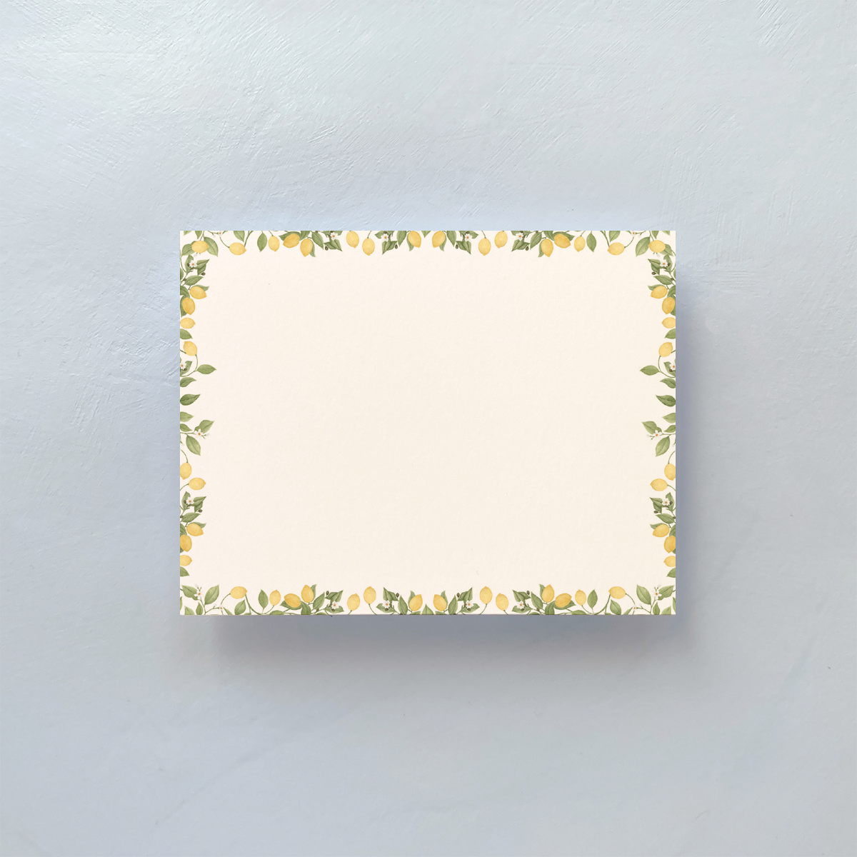 Notecard with lemon design and envelope