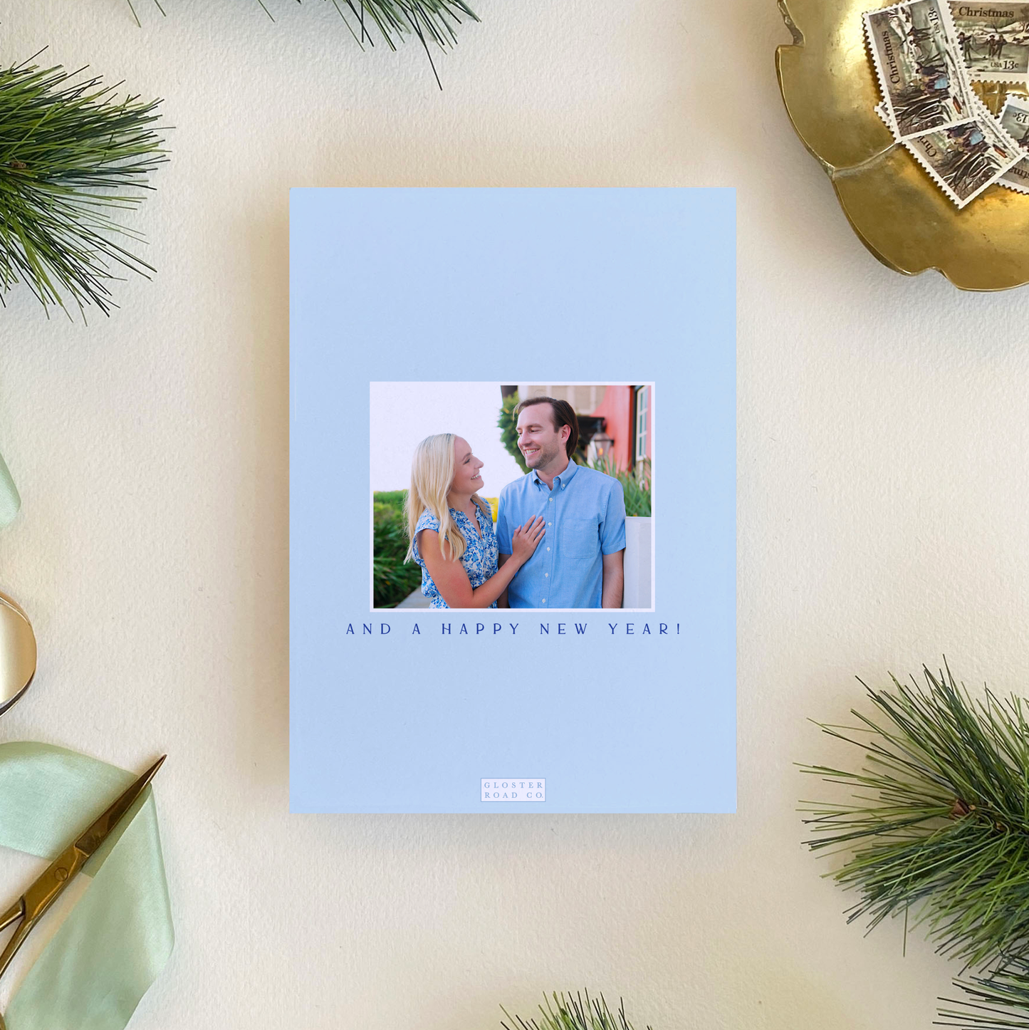Citrus Tree Holiday Card, Portrait