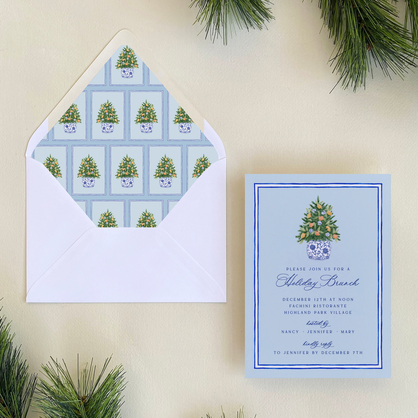 Citrus Tree Invitation