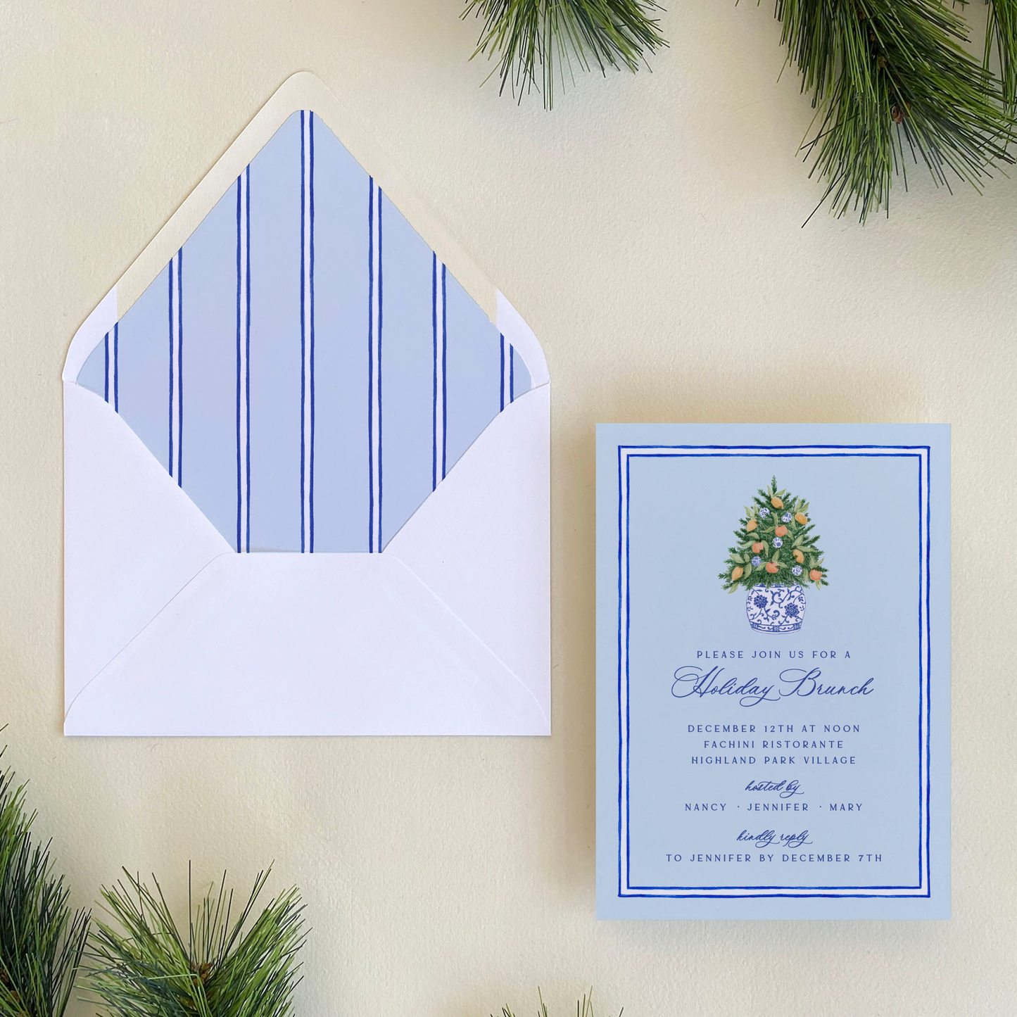 Citrus Tree Invitation