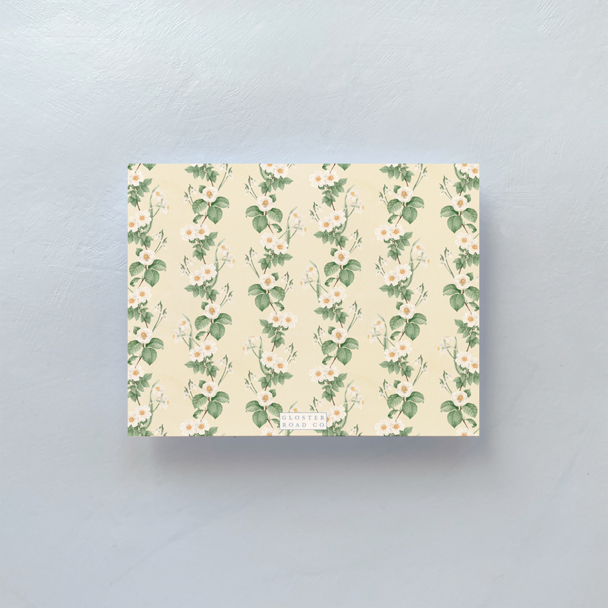 Camelia pattern notecard