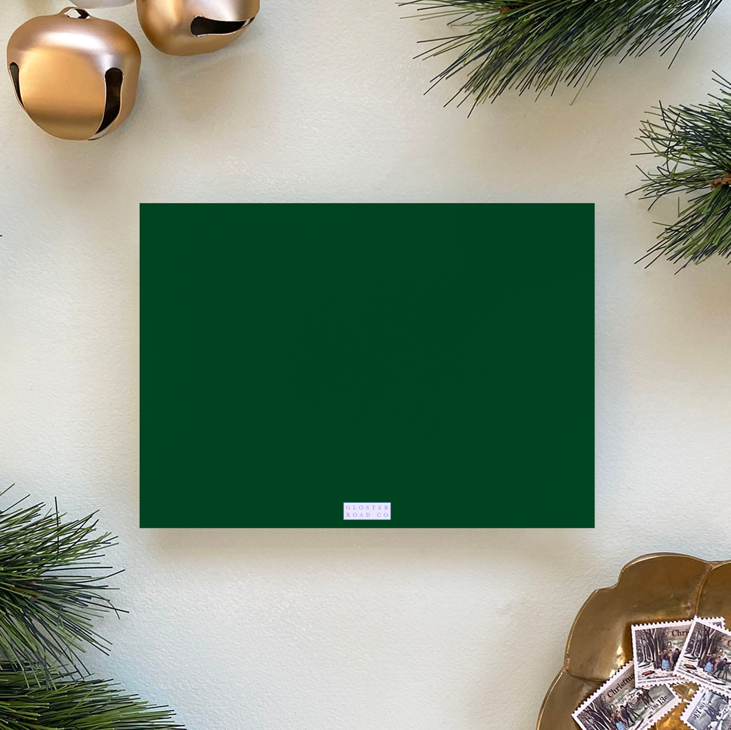 Dotted Pine Holiday Card, Forest - Landscape