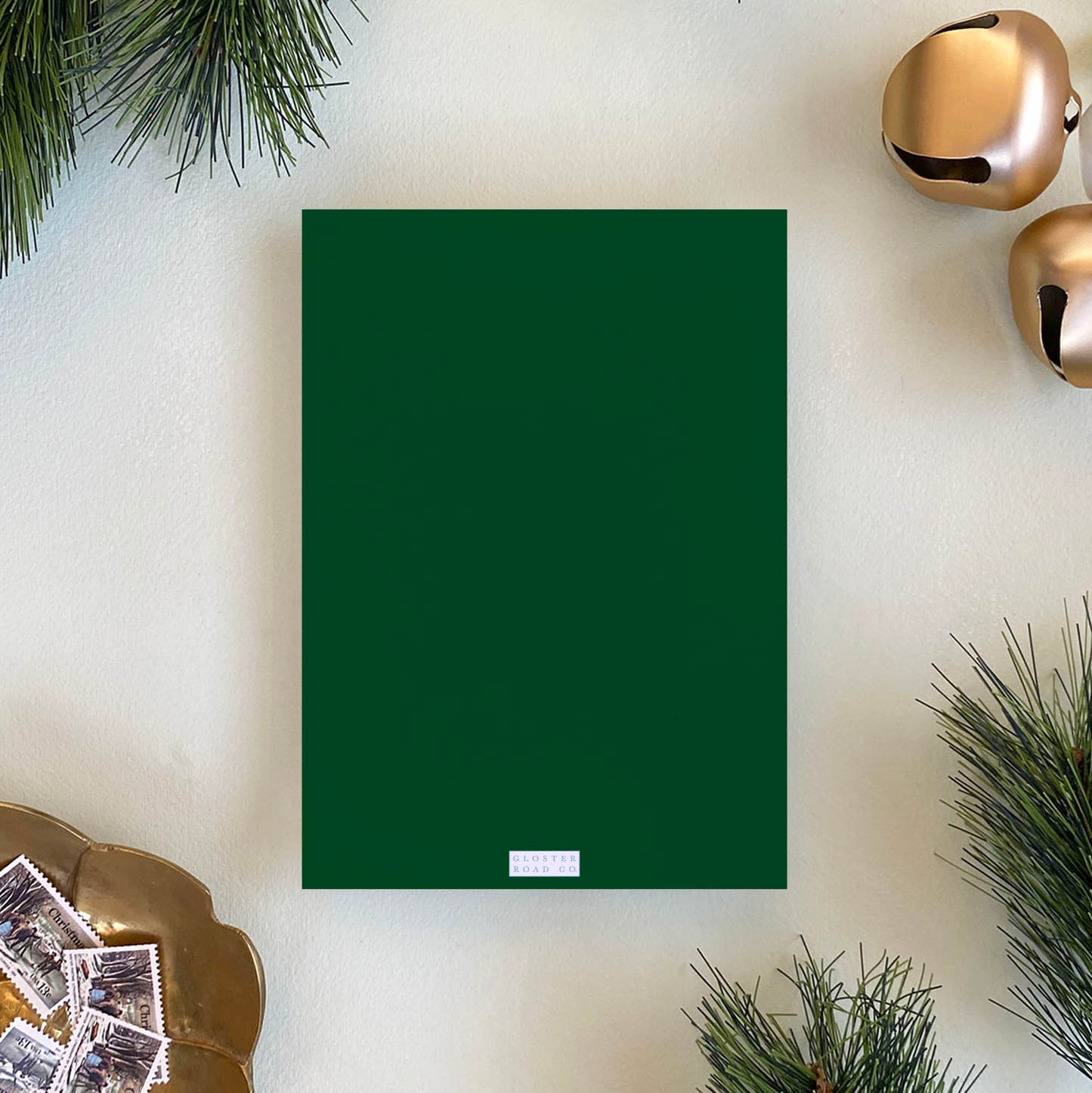 Dotted Pine Holiday Card, Forest - Portrait