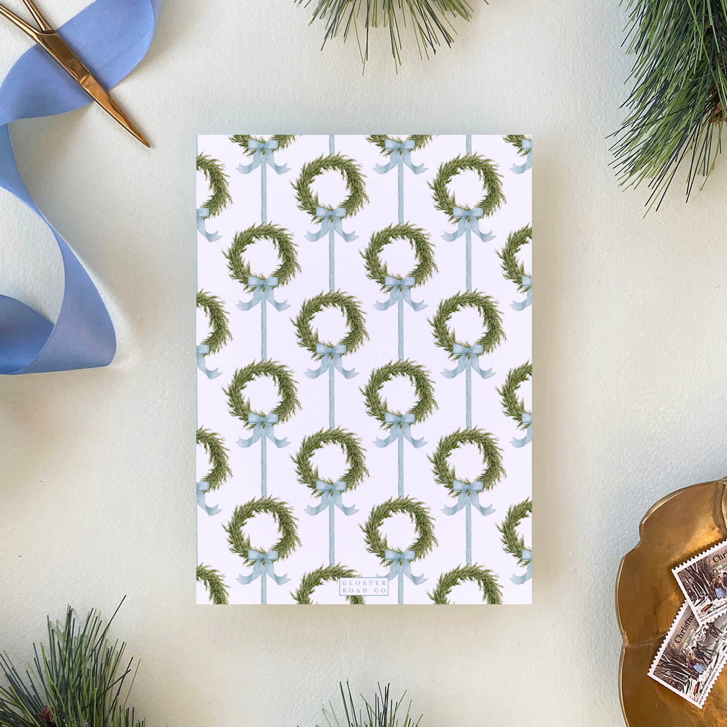 Fraser Fir Wreath Invitation