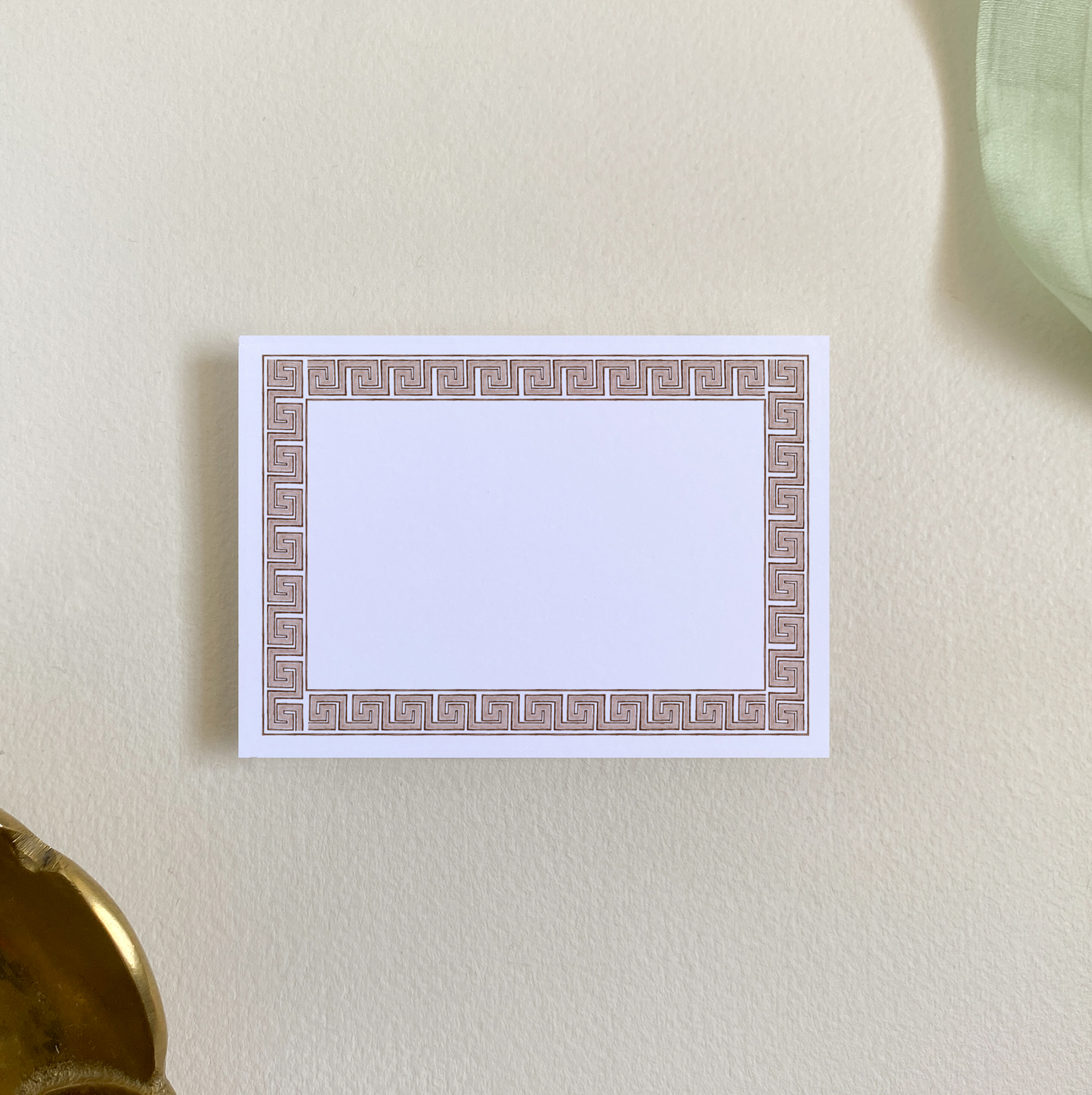 Greek Key Border Place Card Set