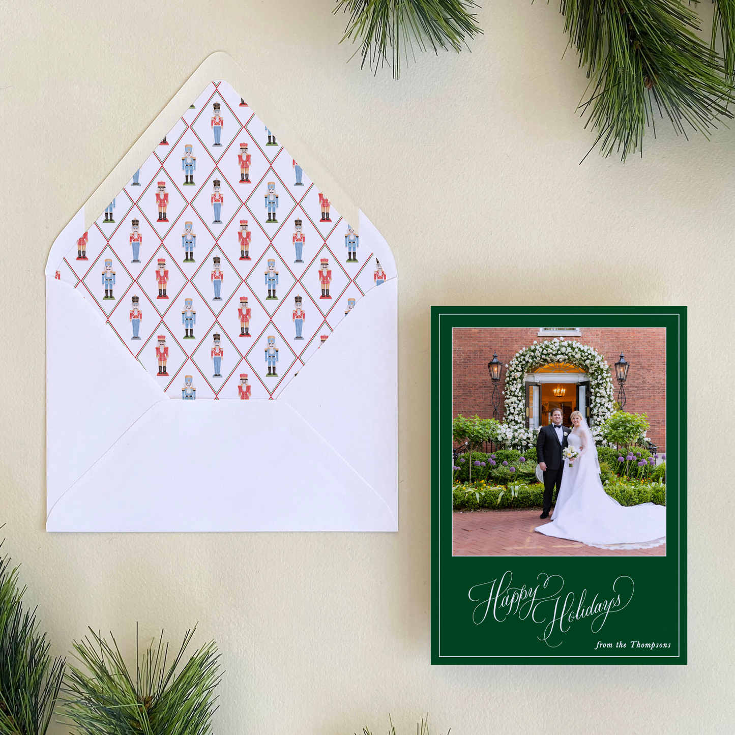 Happy Holidays Holiday Card, Forest - Portrait