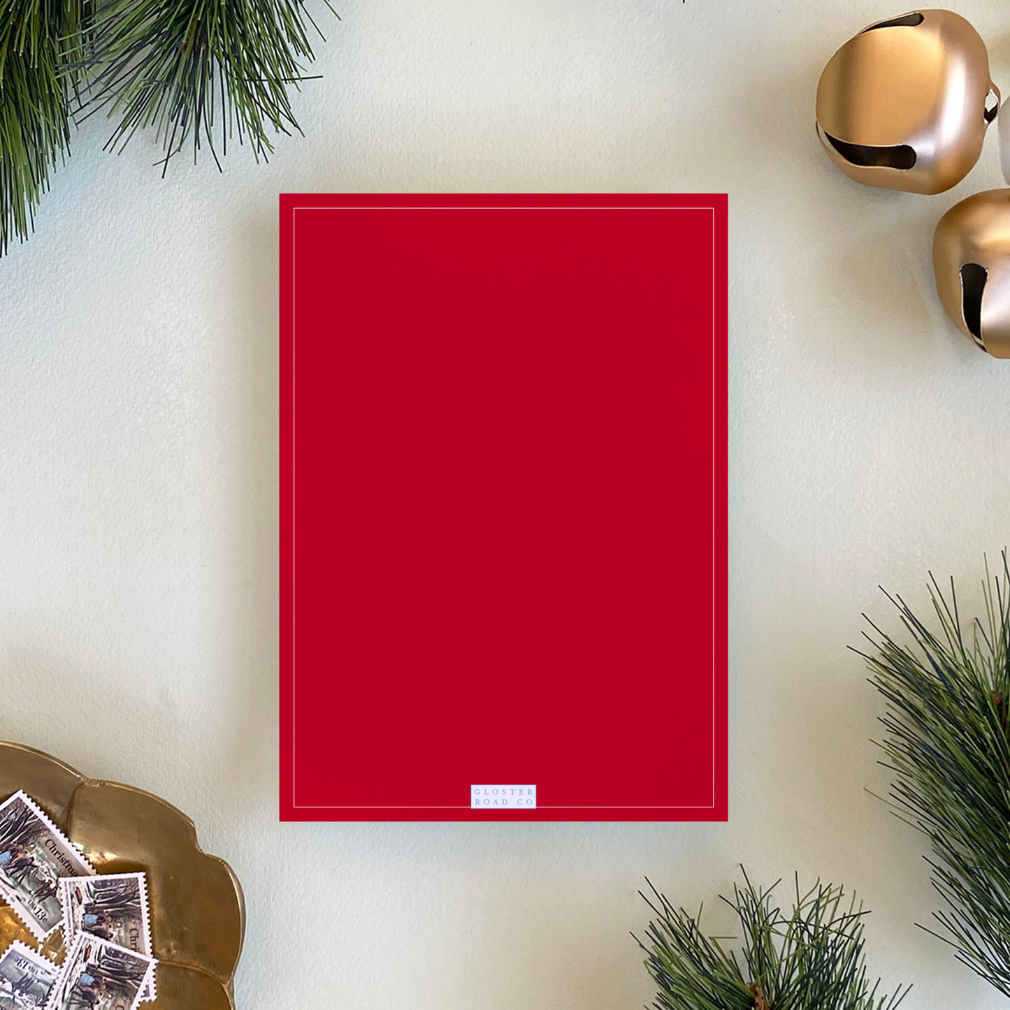 Happy Holidays Holiday Card, Red - Portrait