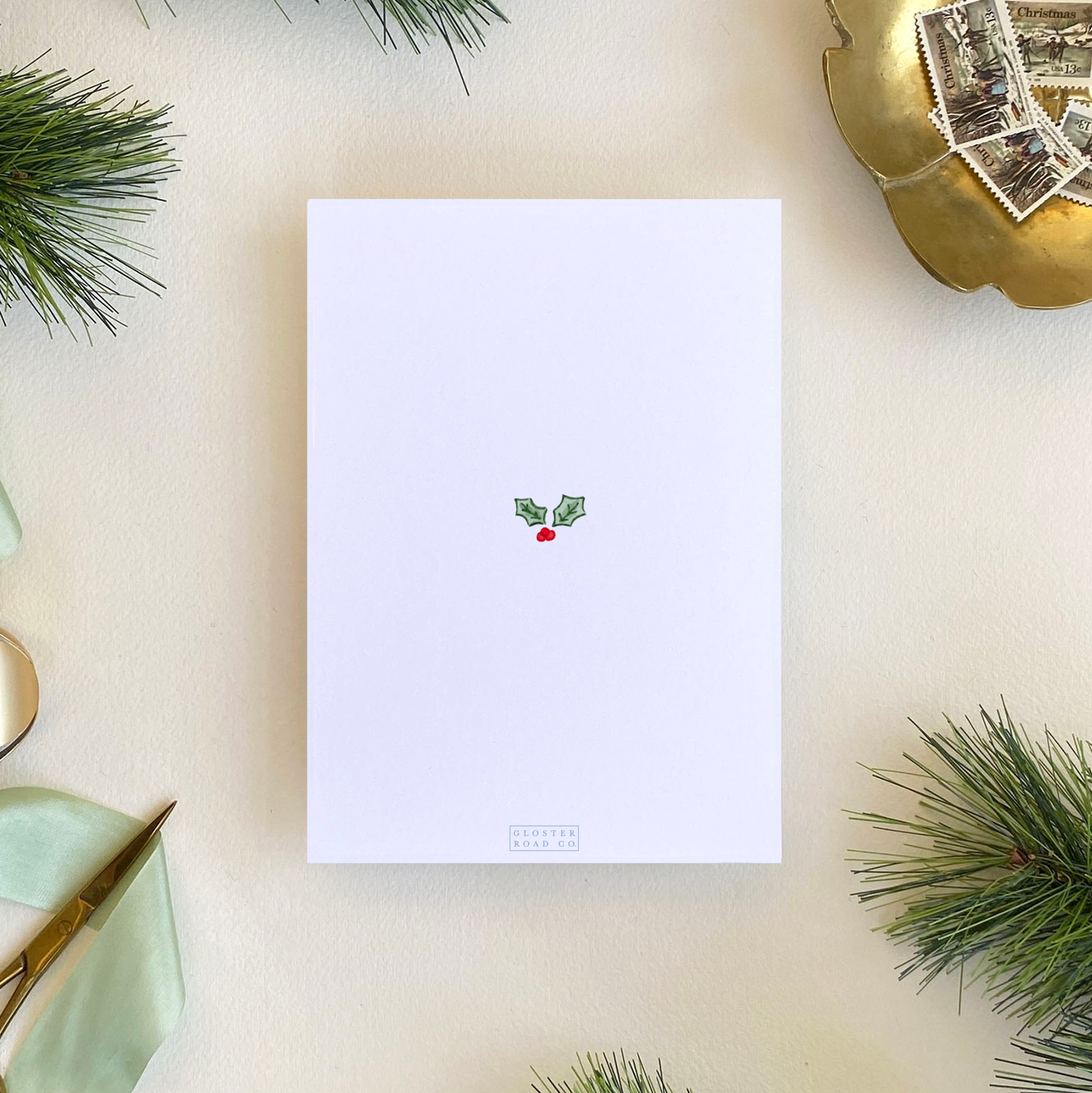 Holly Stripe Invitation