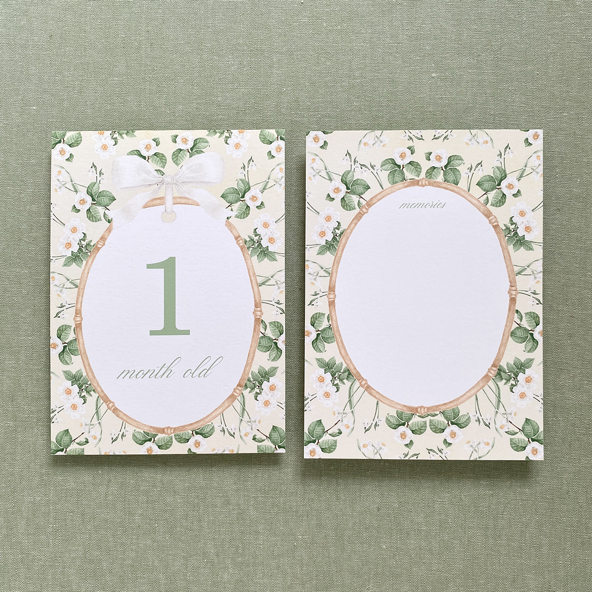 Cottage Garden Milestone Cards