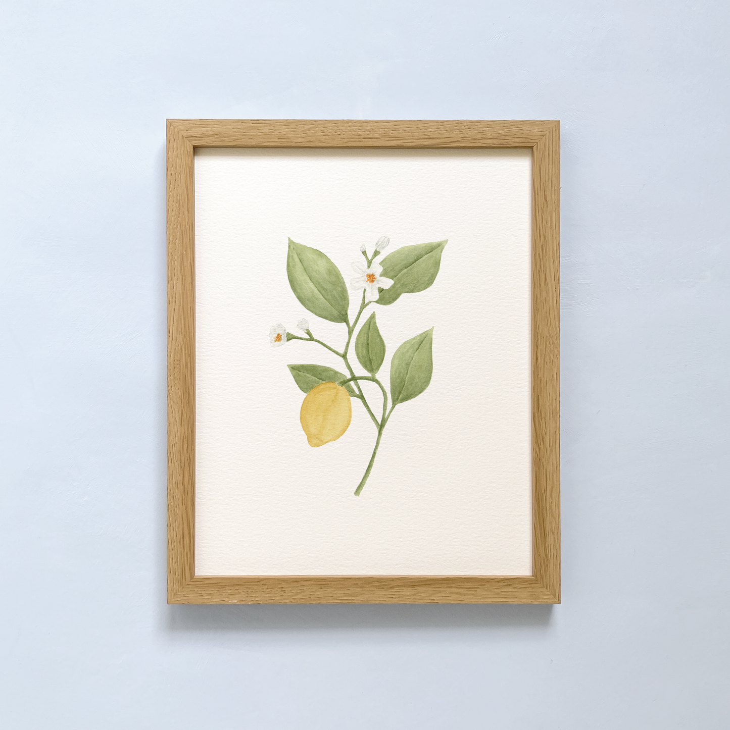 art print lemon branch