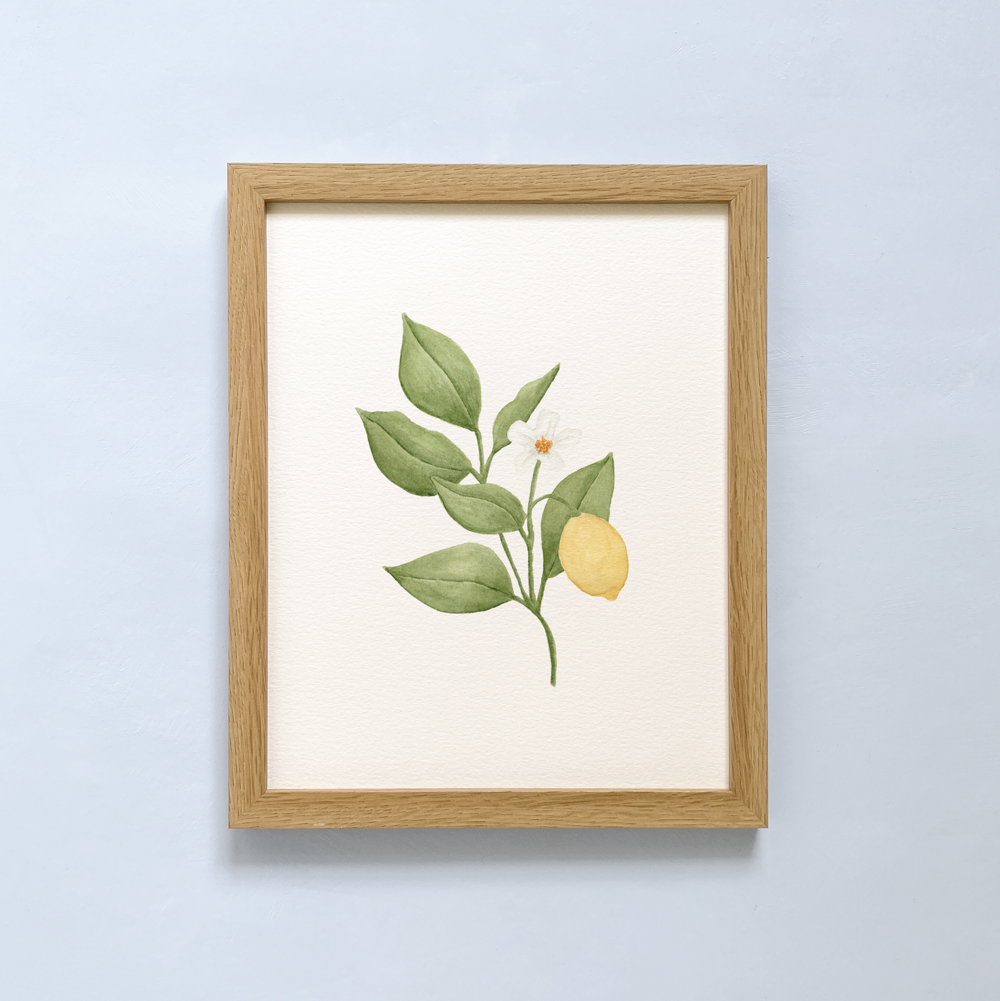 art print with lemon