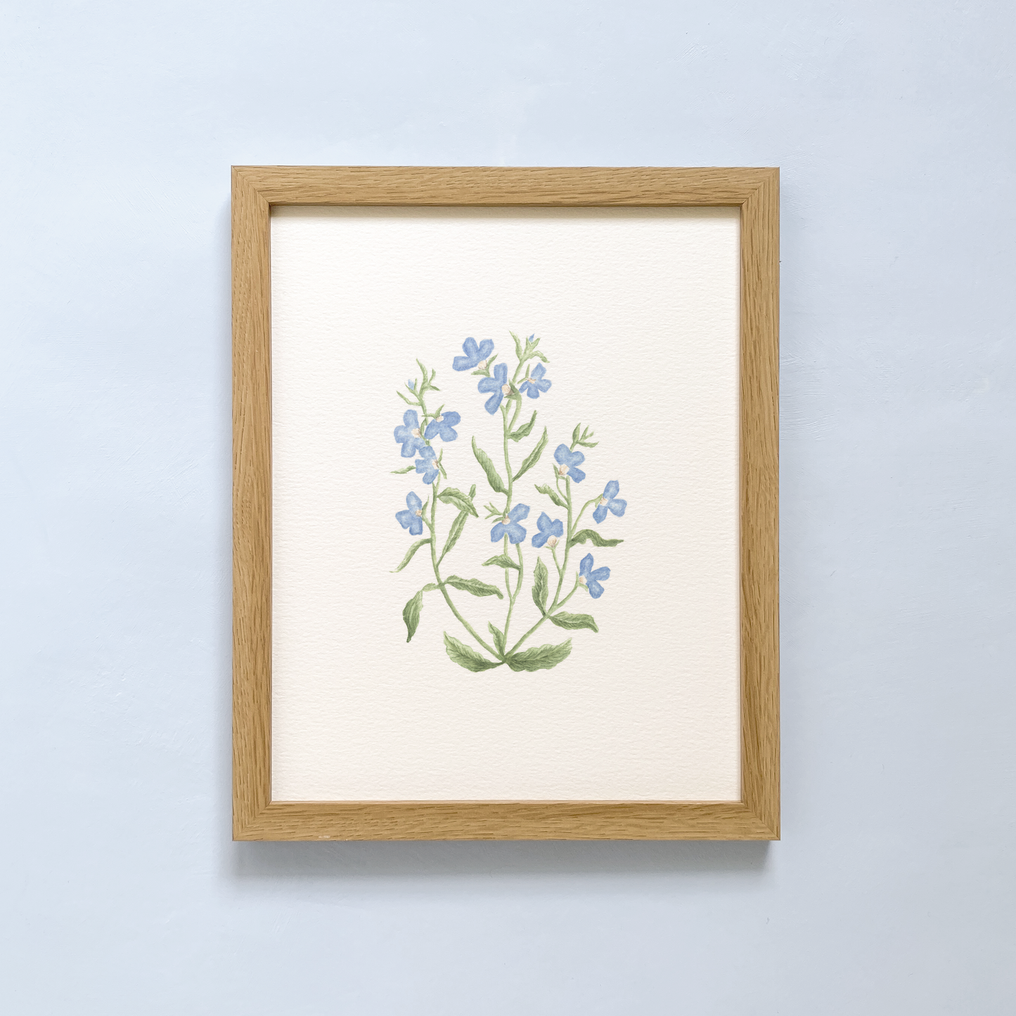 Lobelia Stem No. 1 Art Print