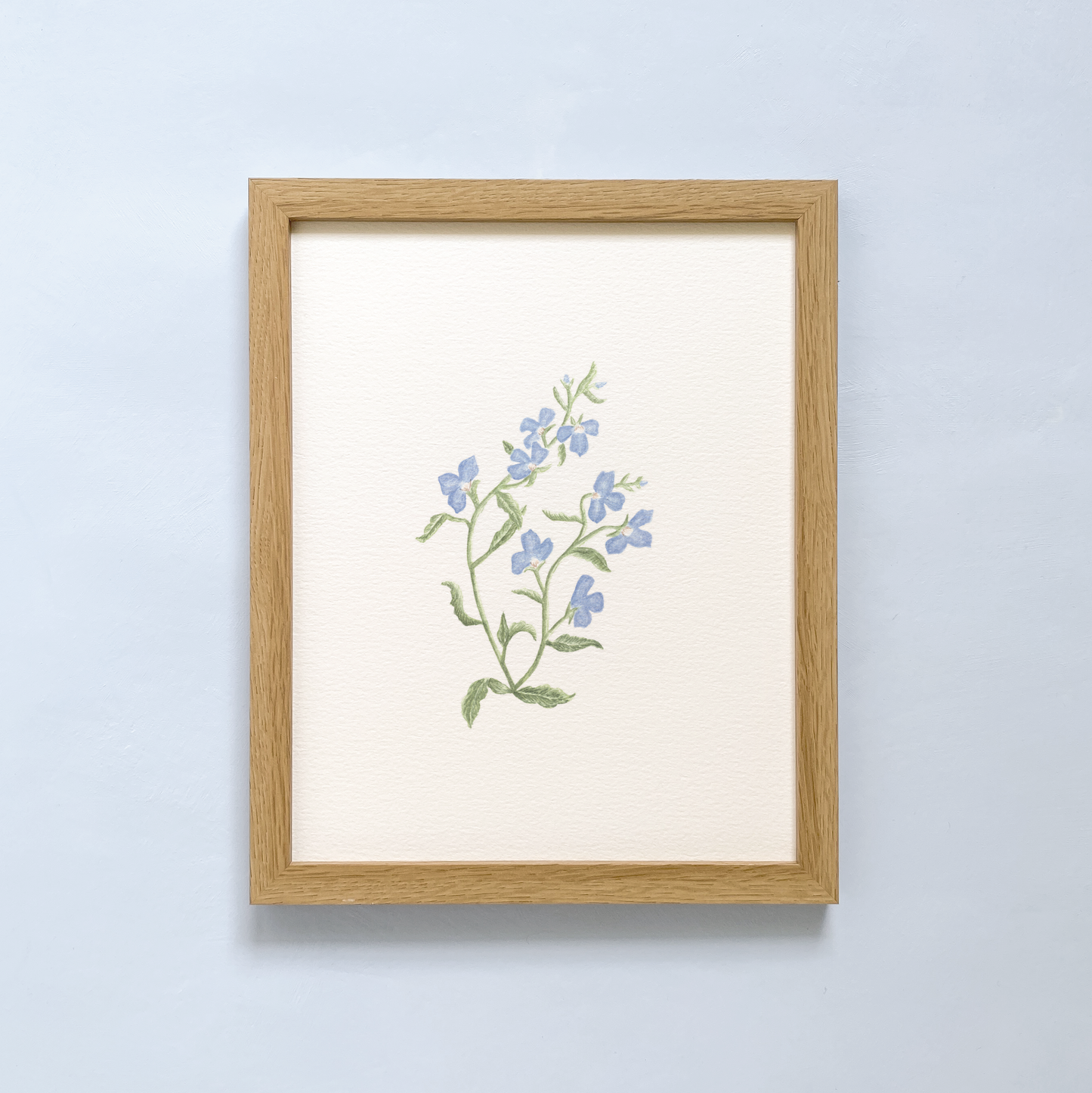 Lobelia Stem No. 3 Art Print