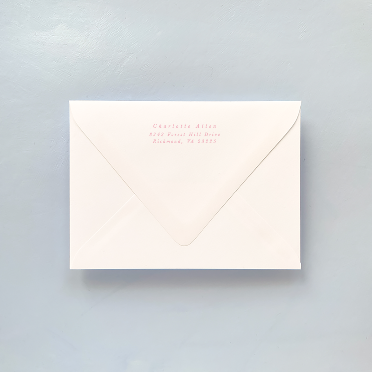 Pink Bow Personalized Notecard Set
