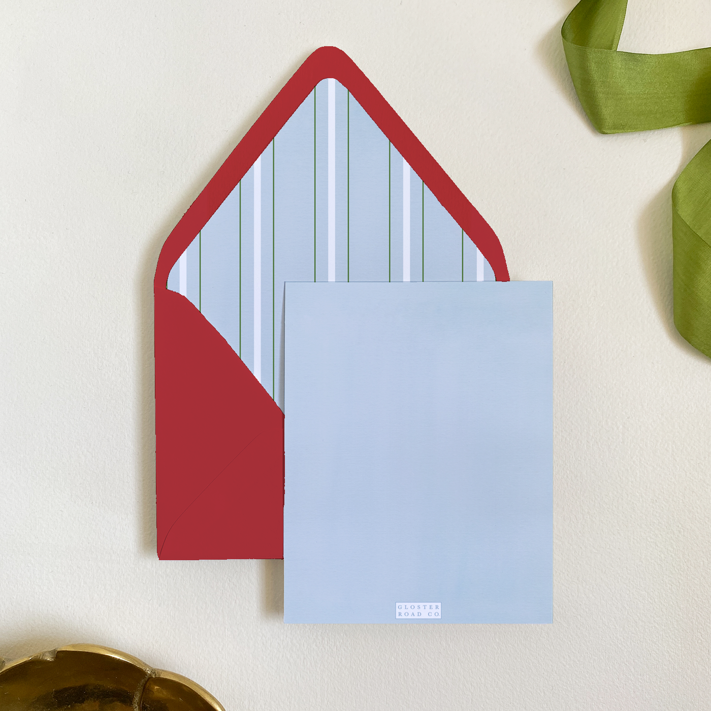 Poinsettia Wreath Folded Greeting Card Set