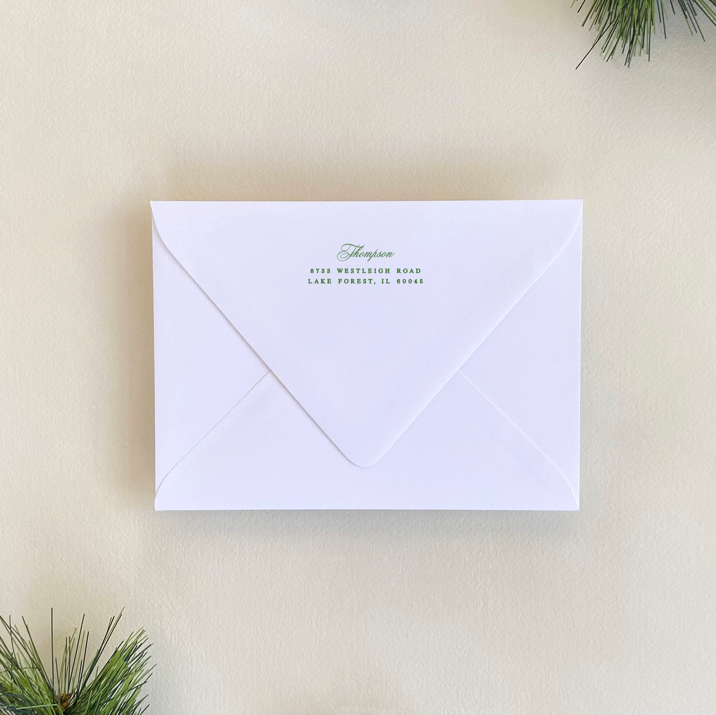 Poinsettia Wreath Invitation