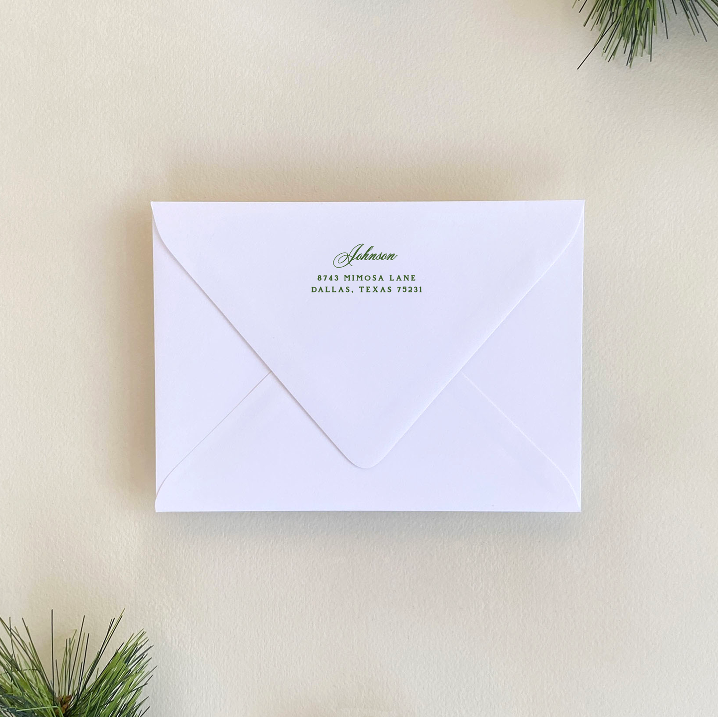 Poinsettia Border Invitation