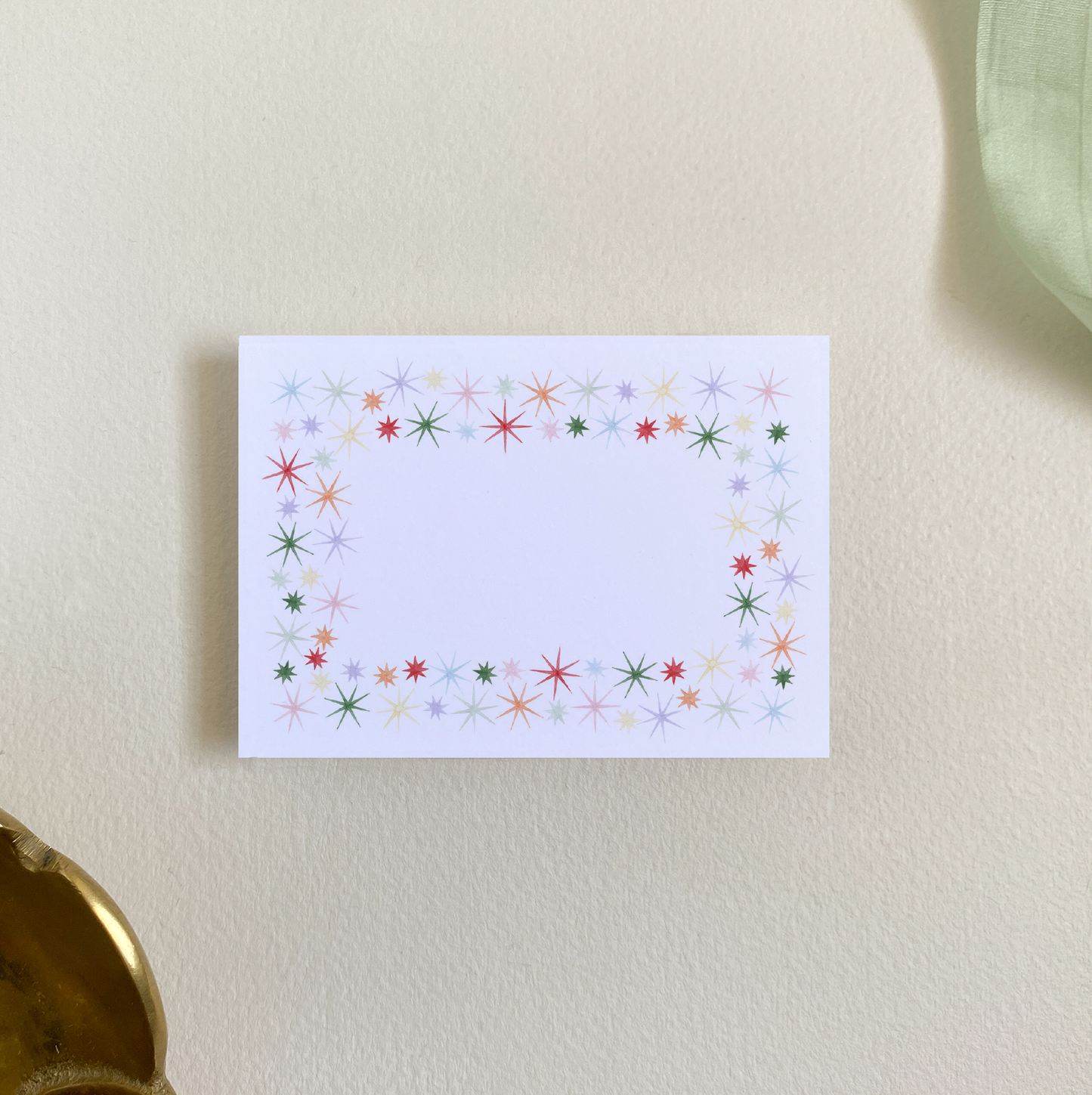 Starburst Border Place Card Set