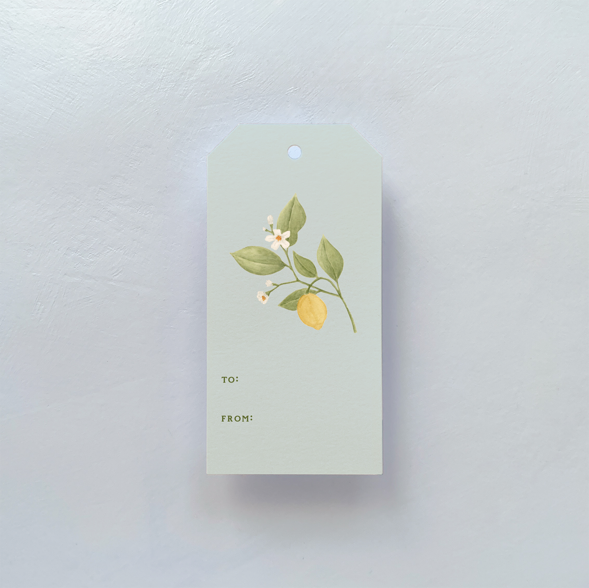 Amalfi Lemon Branch Gift Tag Set
