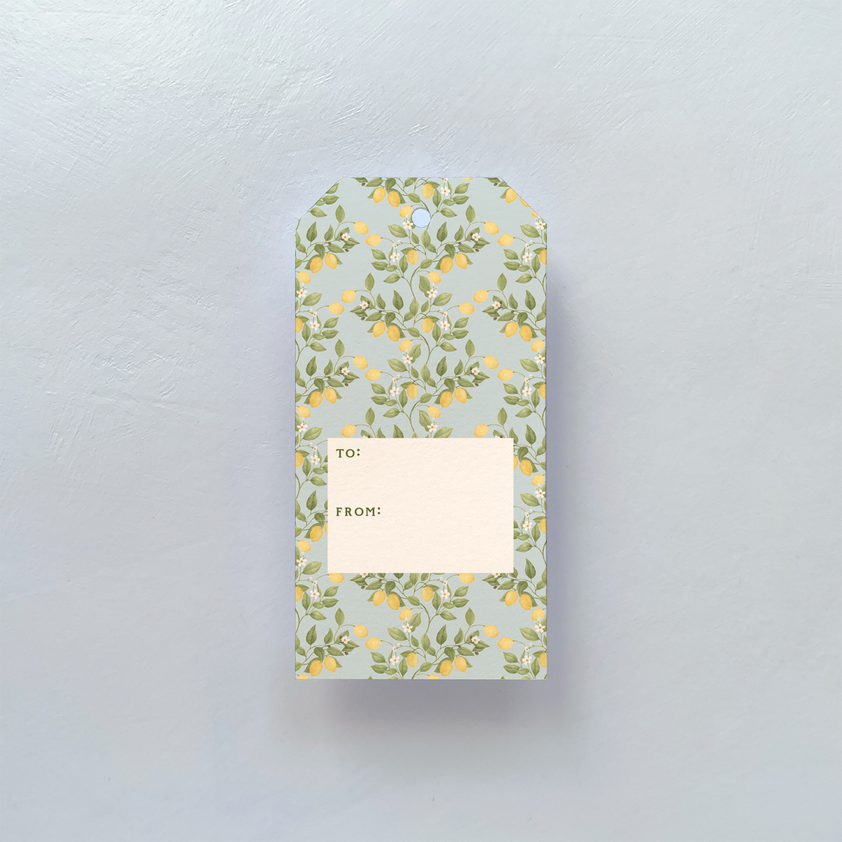 Lemon design gift tags