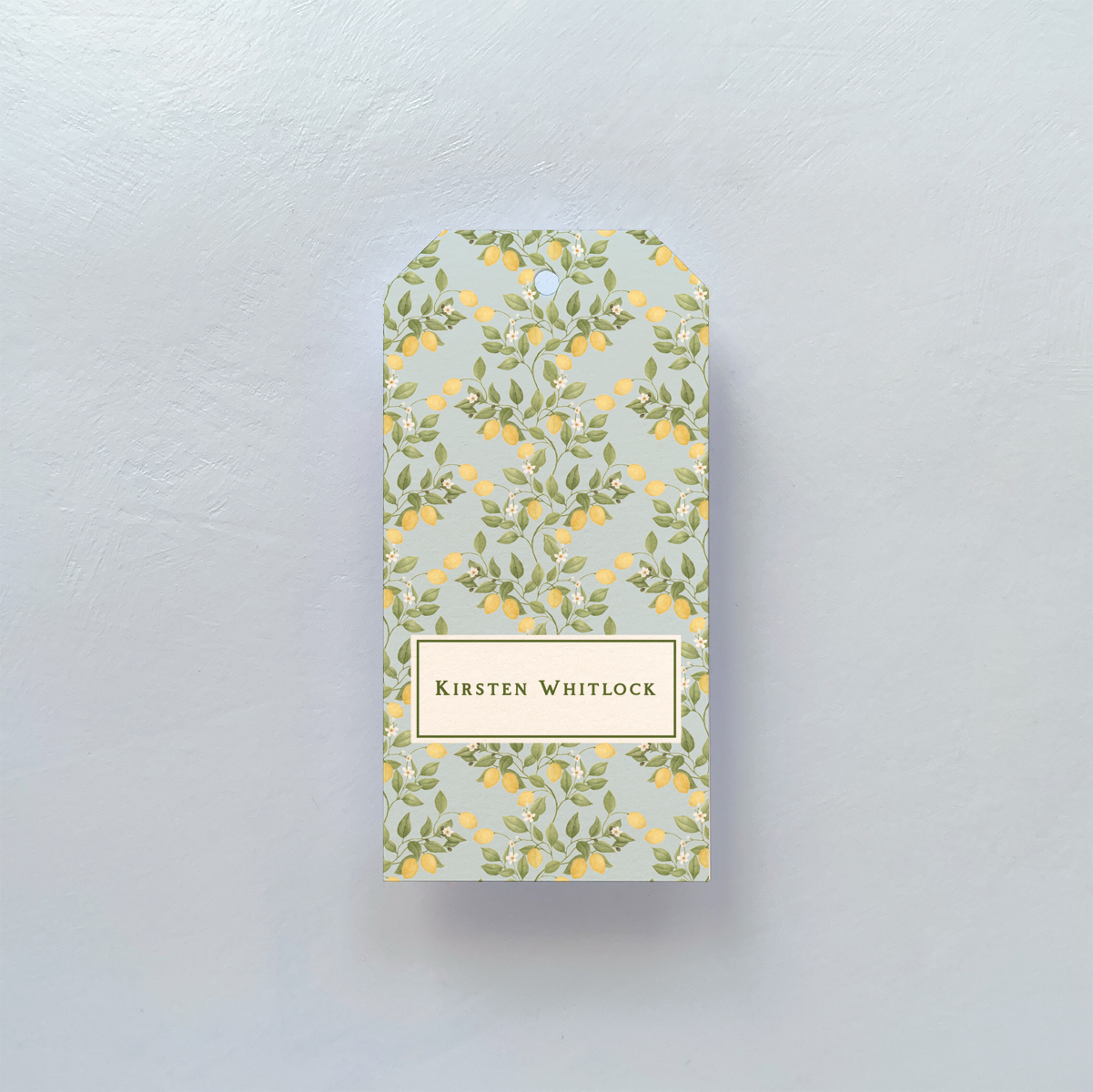 Lemon design gift tags