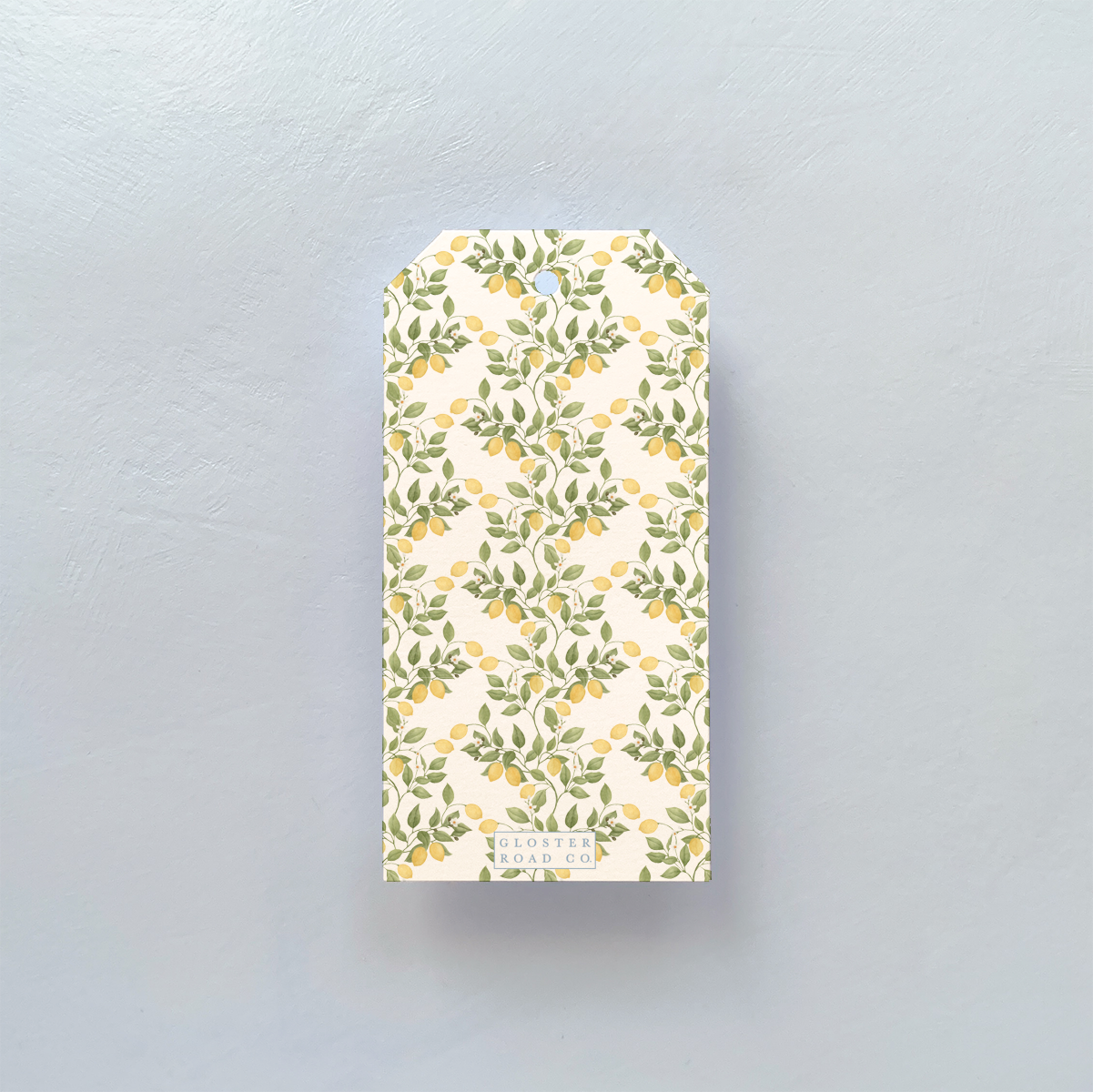 GIFT TAG WITH LEMON DESIGN