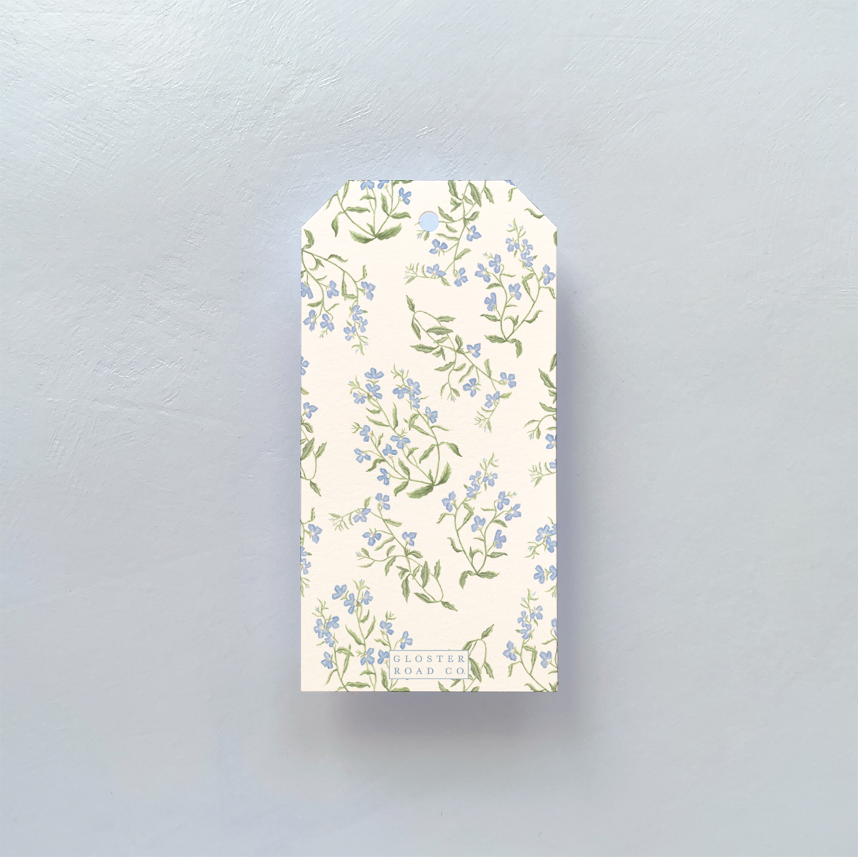 GIFT TAG WITH FLORAL DESIGN