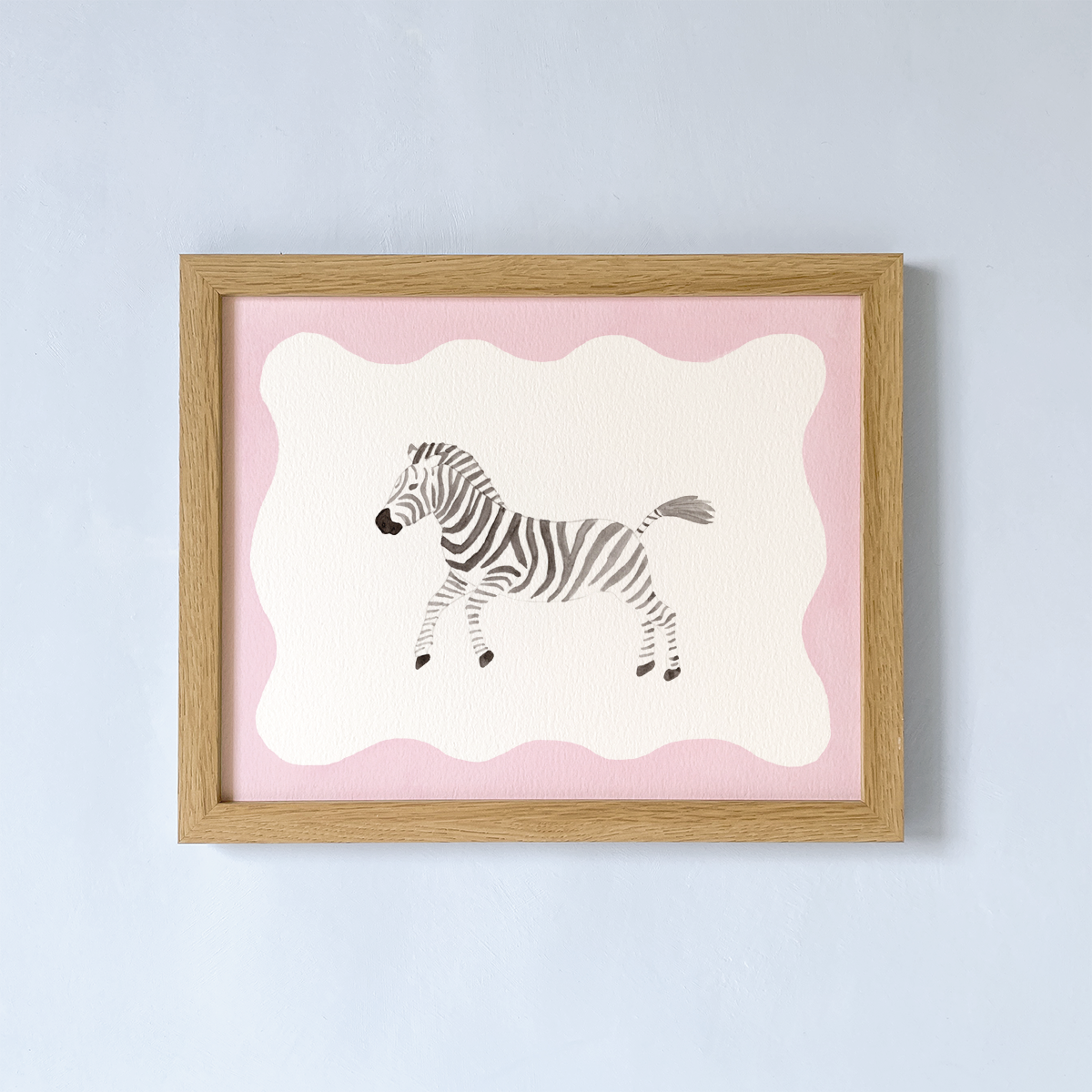 art print with zebra