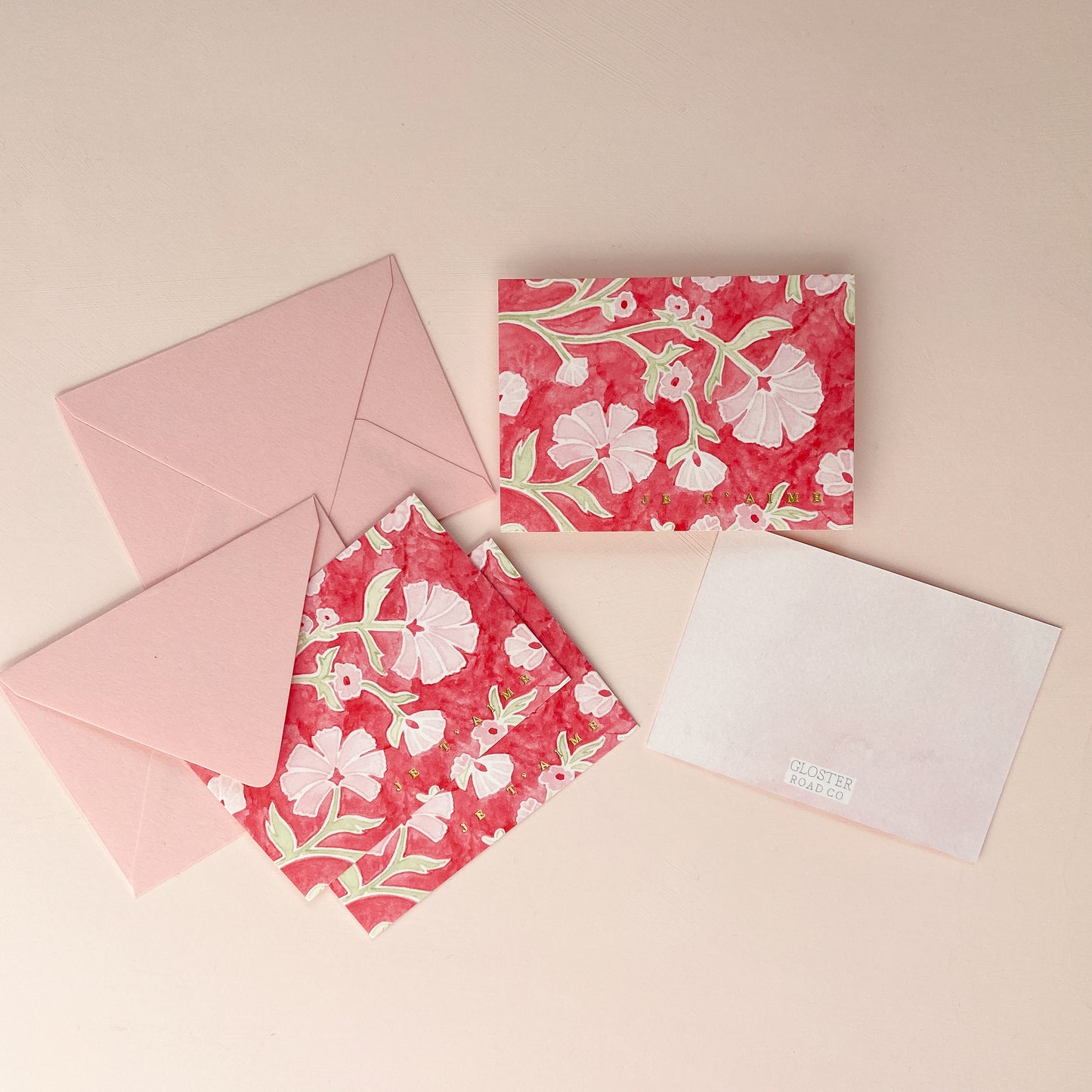 Je t'aime Mini Notecard Set