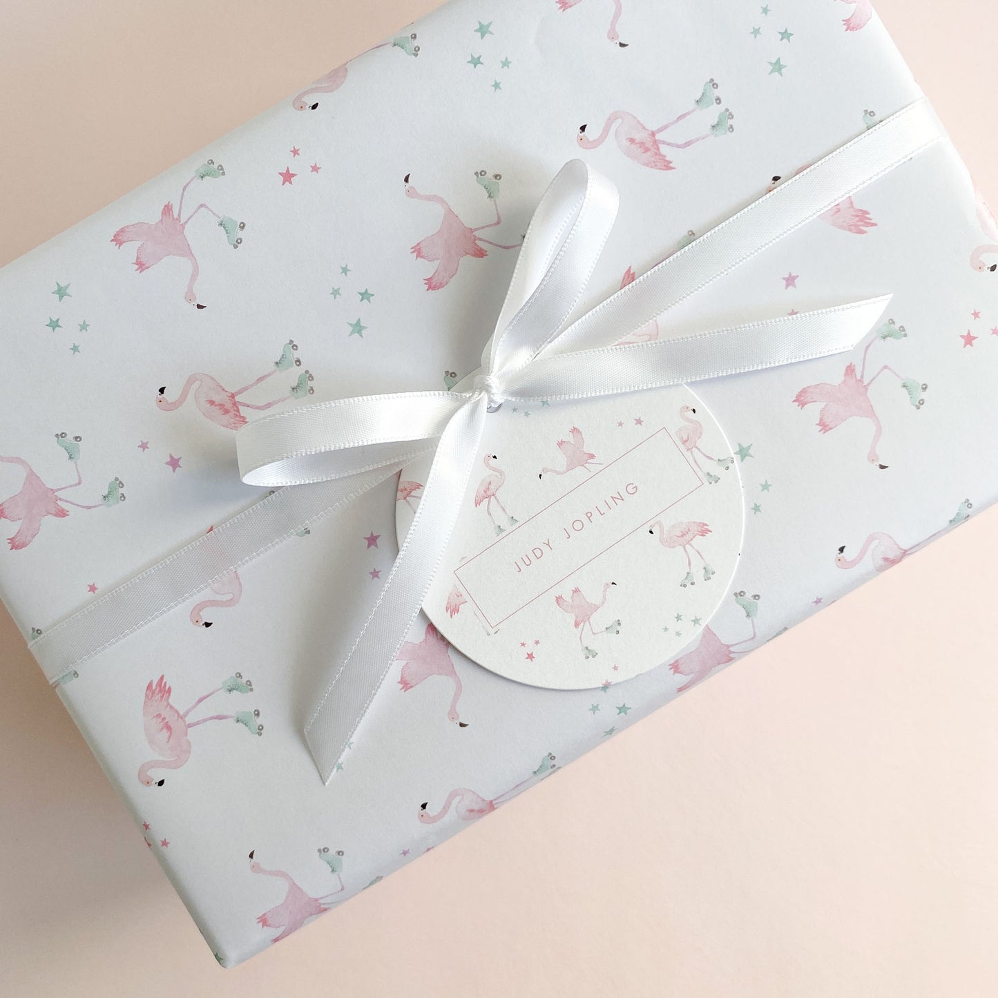 Personalized Flock and Roll Circle Gift Tags