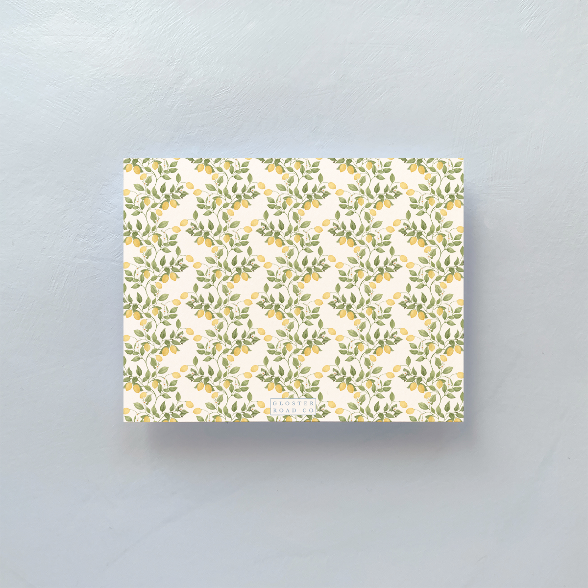 Notecard with lemon design and envelope