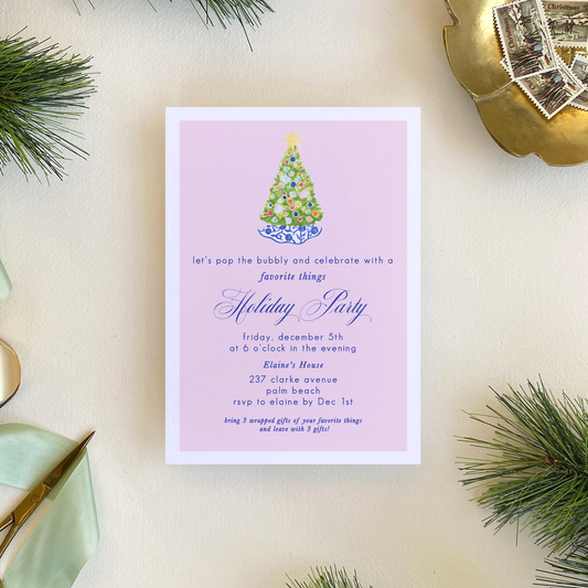 Baubles and Butterflies Invitation