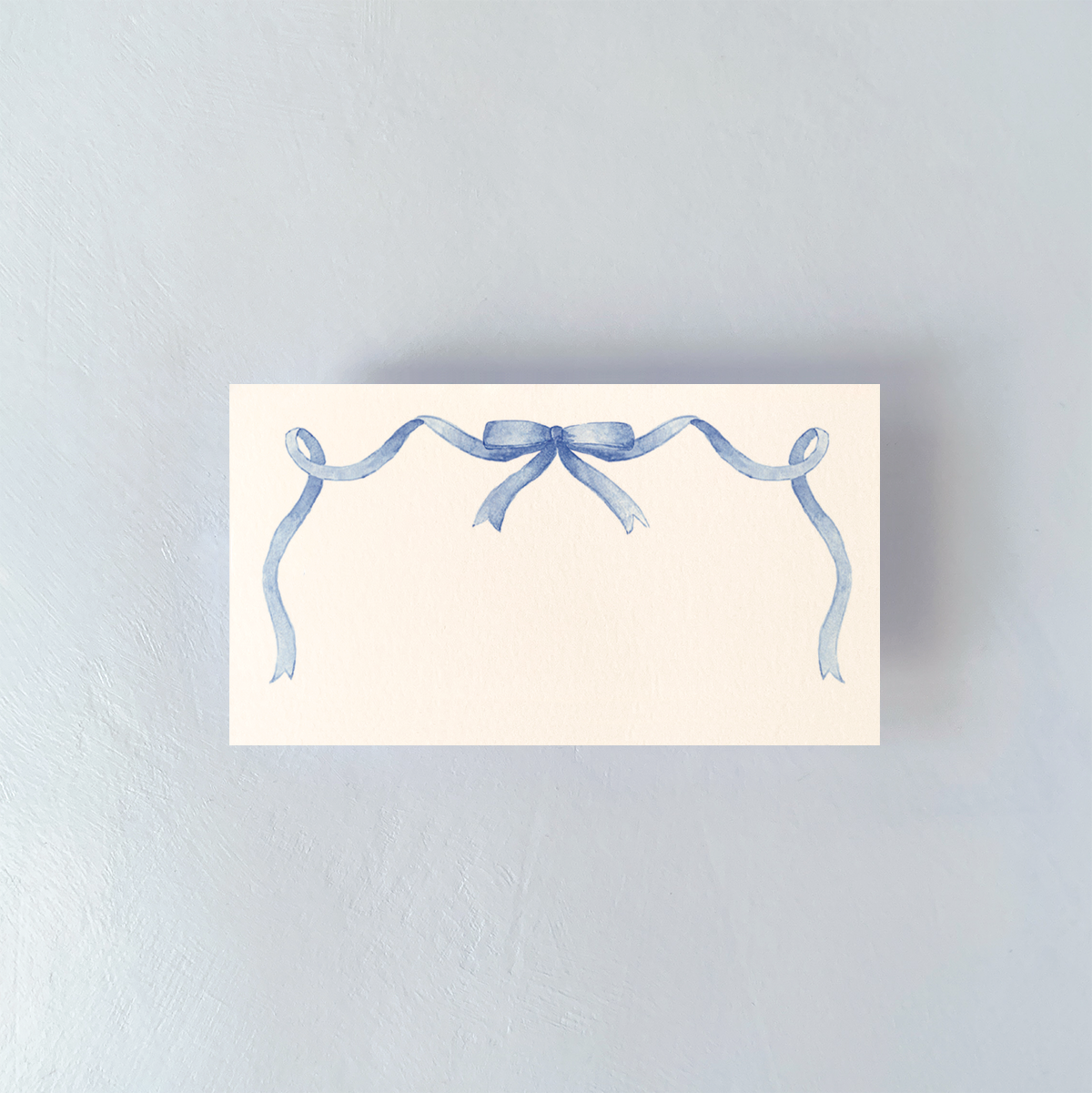 Blue Bow Place Card Set