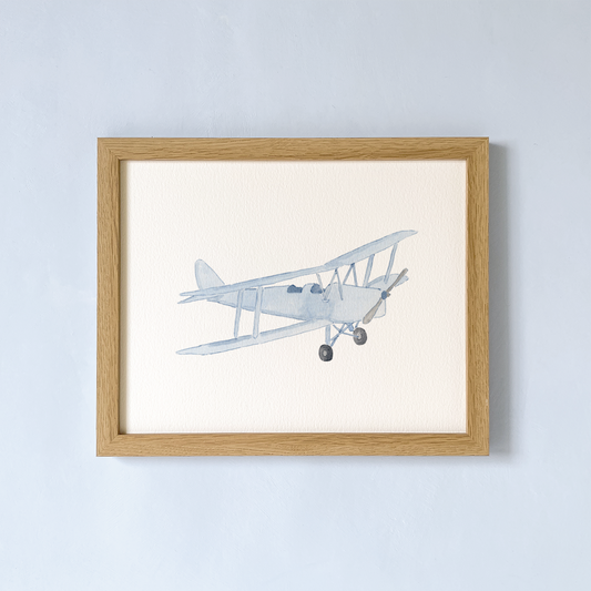Blue Plane No. 4 Art Print