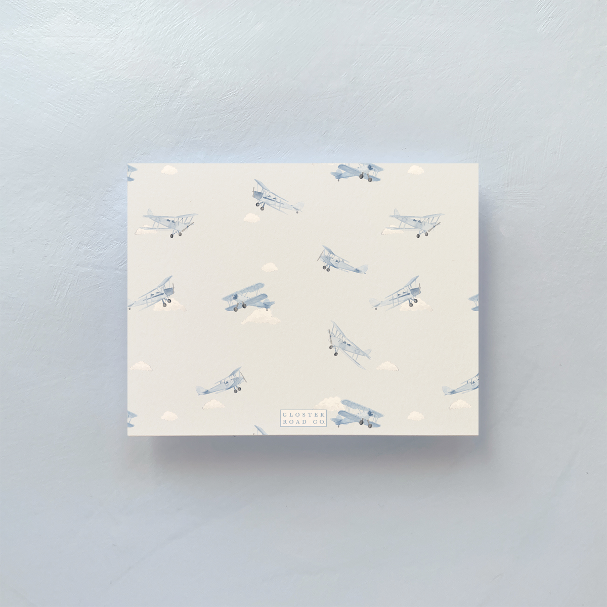 Blue Planes Personalized Notecard Set
