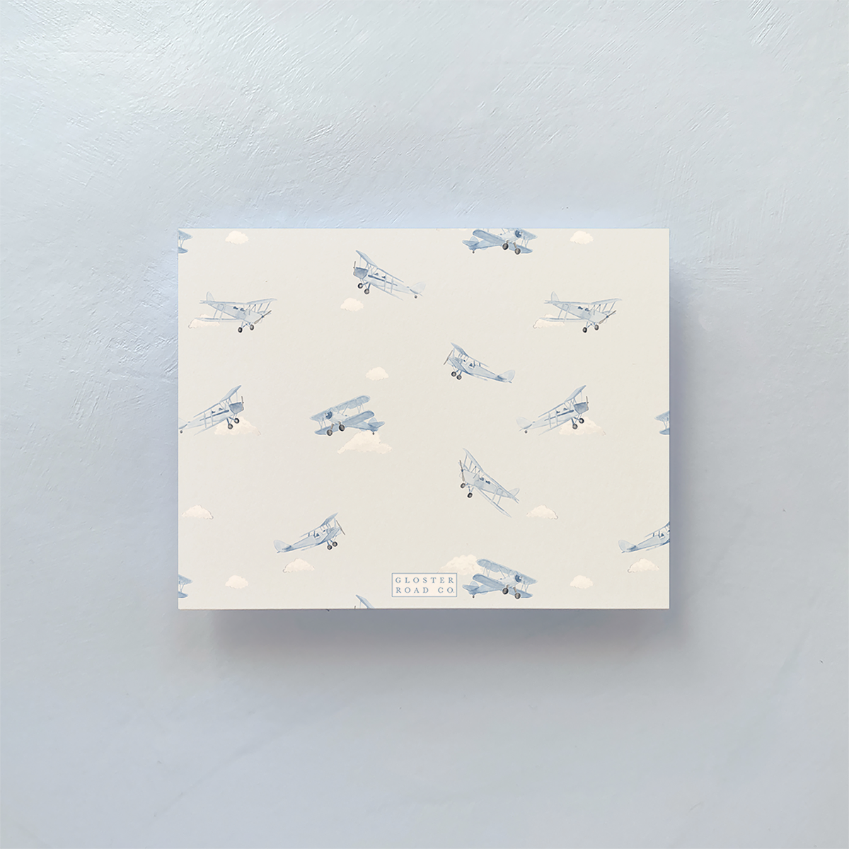 Blue Planes Notecard Set