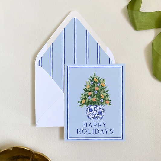Citrus Tree Folded Greeting Card Set