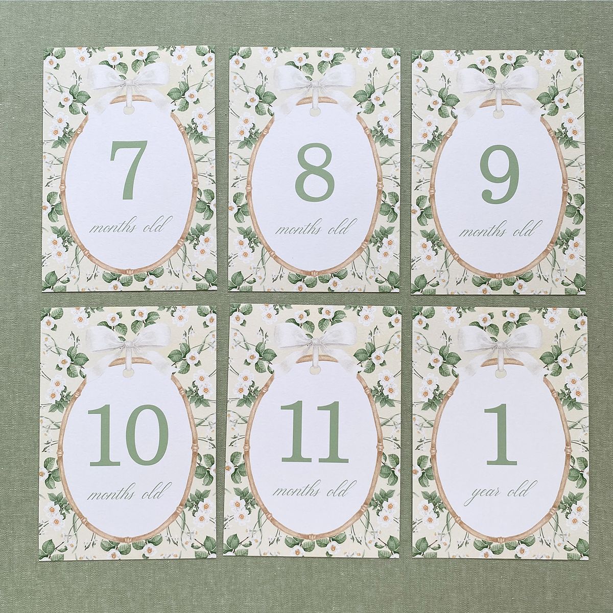 Cottage Garden Milestone Cards