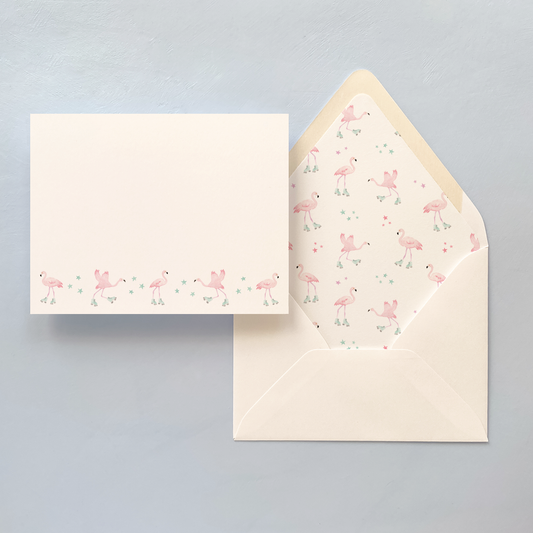 Flock and Roll Notecard Set