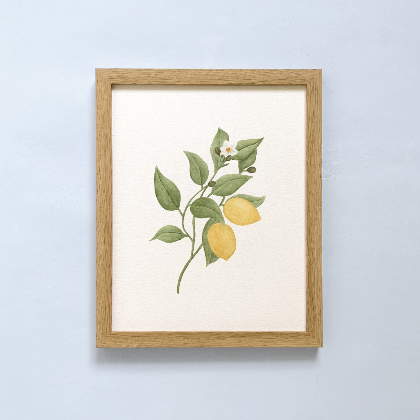 art print of lemon branch