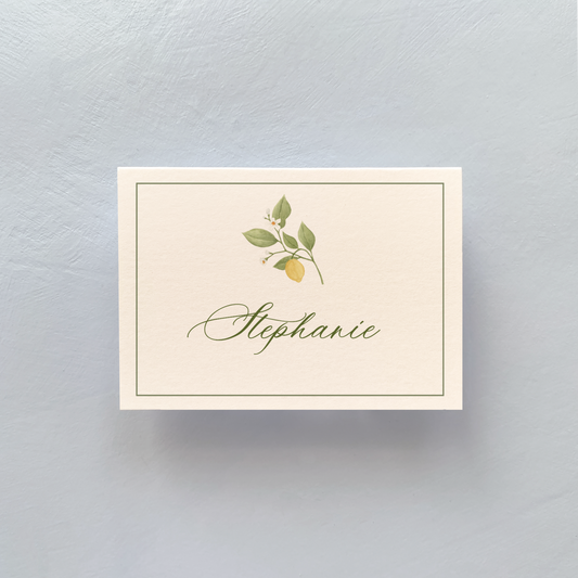 Lemon Branch Personalized Place Cards