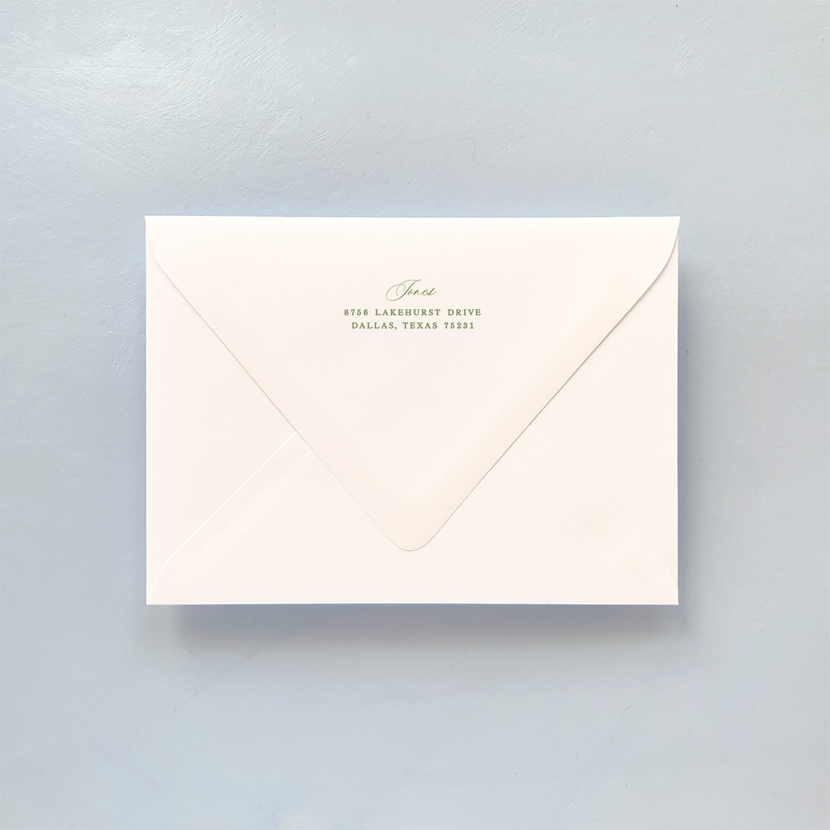 Lobelia Blooms Guest Address Envelope Printing