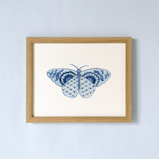 art print with butterfly