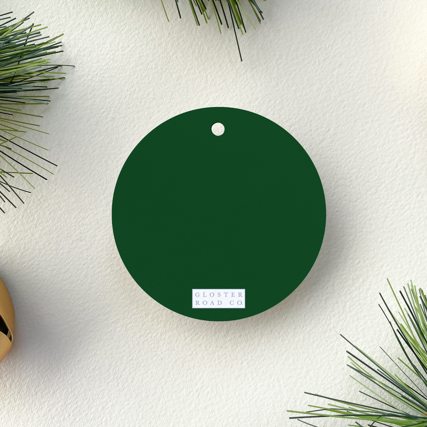 Personalized Classic Christmas Gift Tag, Forest