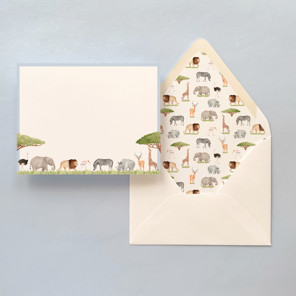 Safari Animal Notecard Set