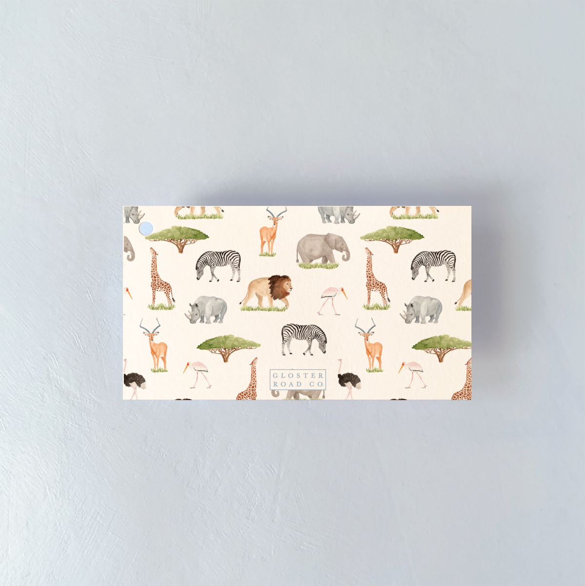 Personalized Safari Animals Rectangle Gift Tags