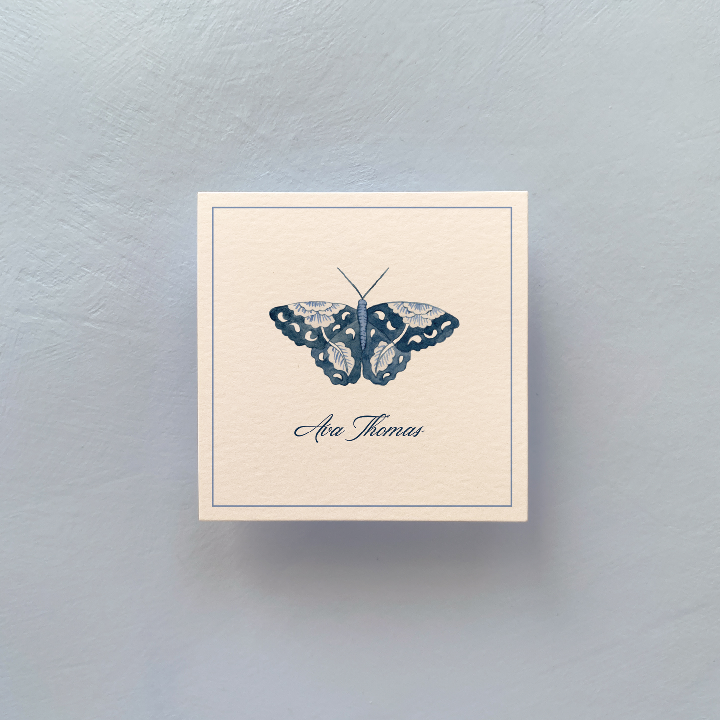 BUTTERFLY DESIGN CALLING CARD