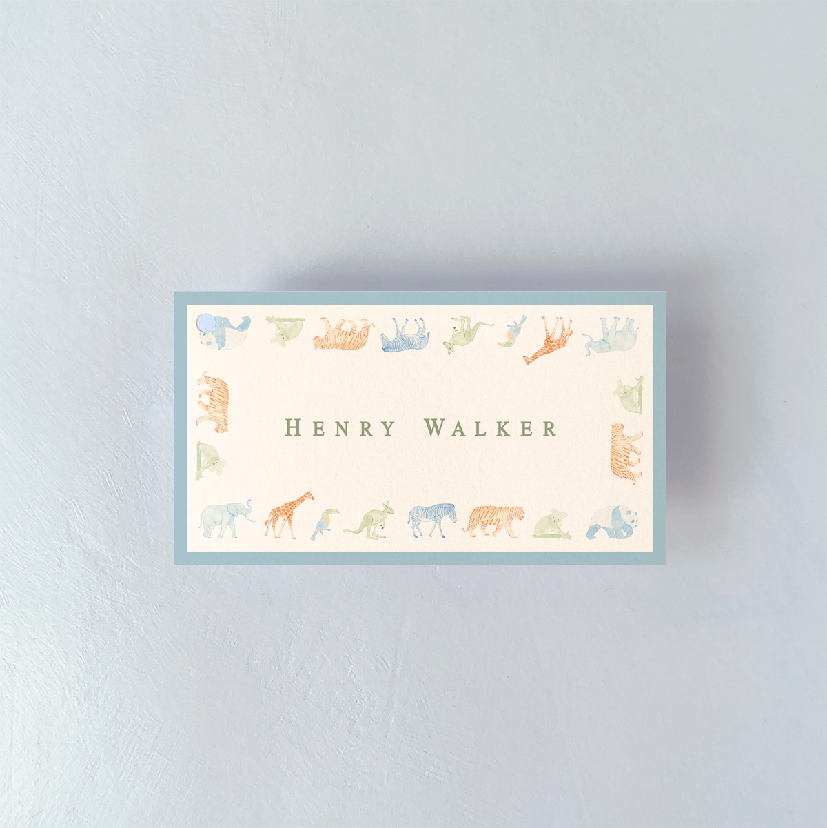 Personalized Storybook Animals Rectangle Gift Tags