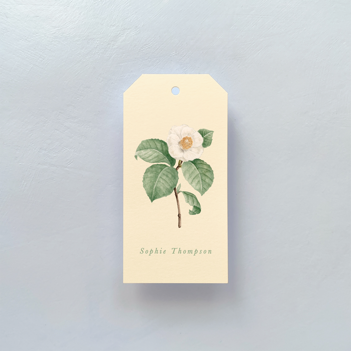 Personalized Camellia Gift Tags
